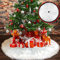 BLAZOR Cache Pied Sapin de Noel, 120cm/48in Tapis Sapin Noel Blanc Rond Doux, Couvre-Pied de Sapin de Noël en Peluche pour la Decortion Sapin de Noel pour la Maison de Fête de Noël