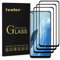 ivoler Pack de 3 Couverture Complète Film de Protection d’écran en Verre Trempé pour Oppo Reno 8 Lite 5G / 8Z / Reno 7 / Find X5 Lite/Oneplus Nord CE 2 5G / Realme 9 Pro Plus/Realme 9 4G, Noir