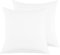 2er Set Kissenbezug 100% Baumwolle 65x65 cm 2 PCS, Superweicher Premium Jersey Kopfkissenbezug, Kissenhülle Weiß