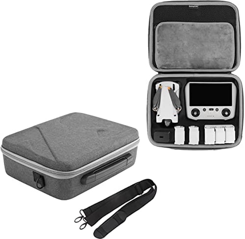Hensych Aufbewahrungstasche für Mini 3 Pro Drohne, Fernbedienung, Handtasche, tragbare Tragetasche, Umhängetasche, für Mini 3 Pro Drohnen-Zubehör, Kombi-Tasche, Modern