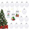 Klar Weihnachtskugeln 16pcs Befüllbare DIY Christbaumkugeln Plastik Weihnachtskugeln Baumschmuck - Lässt Sich leicht befüllen.- für Weihnachten Hochzeit Home Decor