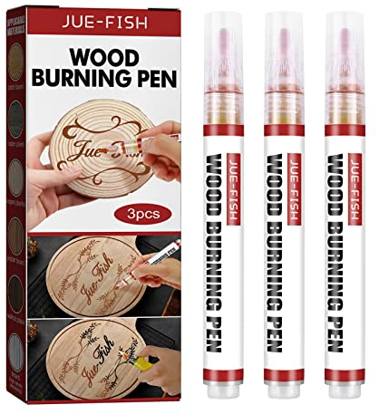 RuiDay Scorch Marker für Holz und Basteln,Holzbrennstift Set, Wasserdichter Brennstift Für Holz,Scorch Pen Marker,Holzbrennstift Brandmalerei Zubehör für DIY Holzmalerei,DIY Holzfarbprojekte (3)