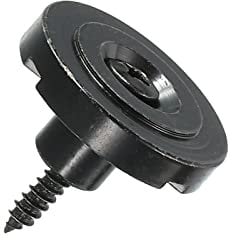 sourcing map Guitar String Retainer Guide Tree Round Slotted Guides Trees Black with Screw for Guitars Bass