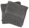 Lyra Linens - 100% Egyptian Cotton Face Flannel Washcloths - Pack of 2 OR 4 500 Gsm Facecloths, 30cm x 30cm Square, Quick Dry And Absorbent Makeup remover Cloths, Gym Towels (Charcoal Grey, 2)