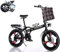 XQIDa durable Fahrrad klappbar 20 Zoll Faltbares Fahrrad Klapprad mit Stoßdämpfer Ältere männliche und weibliche urban Fahrrad,Folding System Sitz Und Griff Verstellbar(schwarz) …