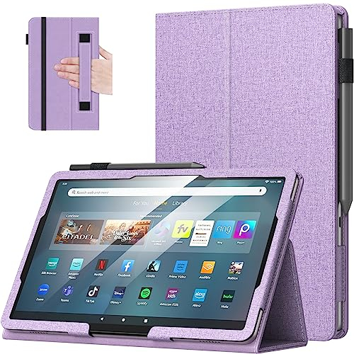 MoKo Funda para Amazon Fire MAX 11 Tablet (13ª Generación, 2023 Versión) 11 - Carcasa Delgada con Soporte Plegable para Kindle Fire 11 Tablet con Auto Activación/Reposo, Taro Morado
