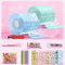 Nano Tape Bubbles, Bubble Tape DIY 28 Stück, Traceless Adhesive Tape zur Herstellung von Blasen, Nano Tape Elastic Bubble DIY Craft Kit, for Making Bubbles mit Pailletten Aufkleber (Blau, Cyan)