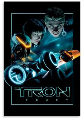 KHAMEO Tron Poster Leinwand Poster Dekorative Malerei Leinwand Wandposter und Kunstdruck Moderne Familie Schlafzimmer Dekor Poster 30 x 45 cm