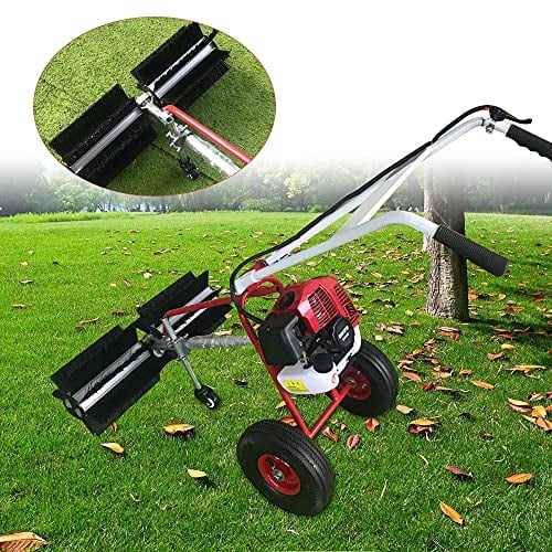 Máquina de 2 tiempos 43 Cc, barredora de gasolina, escoba de hierba silvestre, removedor de malas hierbas, motor quitanieves, escoba con motor de gasolina, deslizador de césped artificial, rastrillo