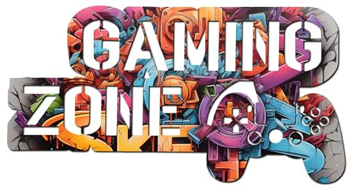 codiarts. XXL Gaming Zone Wanddekor 3D-Panel - Lasergeschnitten - Designs WOT FN COD GRAFITTI METAL HOLZ (LARGE, Grafitti)