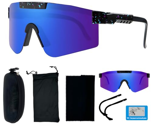 DADAPANGHU Schnelle Brille Rave Polarisierte Sonnenbrille Herren Fahrradbrille Damen Fahrrad Brillen Herren Sportbrille, UV400 Schutzbrille für Outdooraktivitäten Wie Radfahren Ski Fischen Laufen