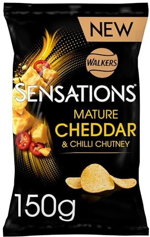 Walkers Sensations Mature Cheddar Cheese & Chilli Crisps 150g