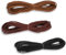 3 Rollen Lederband 10 m x 3 mm Flache Lederschnur Faux Wildleder Vintage Leder Schnur, Klassik Basteln Lederschnüre für DIY Armband Halskette Schmuck Handwerk