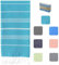 MyStilo® XXL Saunahandtuch Hamamtuch - Großes, Weiches Badetuch 100x200cm, Schnelltrocknend - Premium Strandtuch, Beach Towel, Handtuch für Männer, Frauen, Yoga und Fitness (Helltürkis)