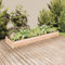 ShGaxin Hochbeet mit Einsatz 240x60x25 cm Massivholz Tanne, Palettenrahmen, Hochteich, Gemüsebeet, Kräuterregal Balkon, Blumenbeet, Kräuterspirale, Tomatenbeet, Pflanzhochbeet - 364298