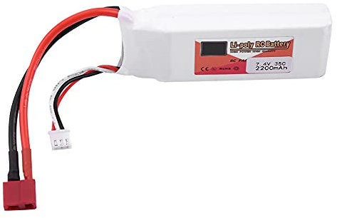 RC LiPo Battery, 2S 7.4V 2200mAh 5000mAh 3500mAh 5500mAh 4500mAh Rechargeable LiPo Battery RC Boat Heli Airplane Drone with T Plug (7.4V 2200mAh 35C T plug)