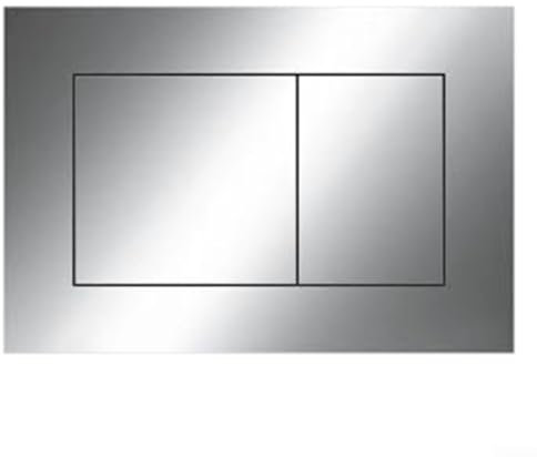 Spülknopf Verdeckte Betätigungsplatte, unsichtbare Arbeitsplatte, 1 Stück, Chrom-Finish, Doppel-Betätigungsplatte, Druckknopf und Rahmen, geeignet for TECE Doppel-Betätigungsplatte (für Modelle 924040