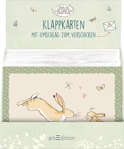 Display Klappkarten mit Umschlag zum Verschicken – Weißt du eigentlich, wie lieb ich dich hab?: Mit 4 x 6 Ex.