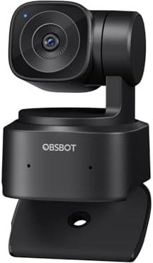 OBSBOT Tiny SE 1080P 100FPS Webcam for PC, AI Tracking PTZ Streaming Camera with 1/2.8 Sensor, Gesture Control, Dual ISO, Staggered HDR, Web Camera for Desktop Computer, Laptop, Meeting, Video Calls.
