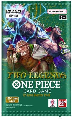 One Piece Two Legends Kartenspiel OP-08, Englische Version, 12 Karten Booster Pack Bandai Namco