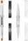 Lnngub 2 Pcs Hard Gel Brushes,Double Ended Gel Builder Brush Builder Gel Brush Gel Nail Brush French Tip Brush Nail Drawing Brushes Rhinestone Handle Nail Brush for Nail Art Design