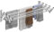 HOMCOM Séchoir à linge mural extensible mural avec 8 barres en aluminium, support de séchage peu encombrant pour l'intérieur et l'extérieur, 86 x 61 x 22 cm, argenté