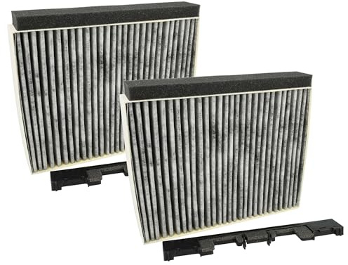 vhbw 2x Aktivkohlefilter kompatibel mit Siemens LC68GA540/02 | LC67WA532/01, LC68BC540/03, LC67BB520/01 Dunstabzugshaube + Halterahmen