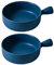 FUNOMOCYA 2 Piezas Bandeja de cerámica para hornear bandejas para hornear Hornada platos Plato de hornear plato gratino Horno largo placa para hornear de cerámica redonda plato de fruta Azul