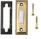 Elegante pulsante per campanello in ottone anticato con luce retrò per porte da giardino e garage