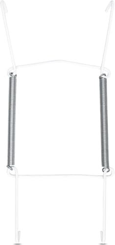 Invisible Plate Hangers for Wall | Decorative Dish Display Holders Hanging Wires Spring Hook Holder Fit to Hang on Wall (White Plate Hanger) (9 - 13 cm (3.5 - 5 Inch))