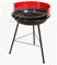 Acomoda Textil – Barbacoa de Carbon con Parrilla Redonda y Estructura de Acero, Ligera y Portatil. Asador 33x56 cm Ideal para Jardin, Camping o Terraza de Facil Limpieza.