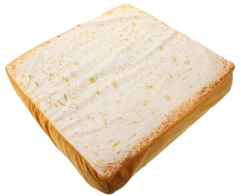 LOPUNER Lustiges Toast Kissen für Katze und Kleinen Hund Abnehmbar und Tragbar aus Elastischem Schwamm Bequemes Haustierbett für Camping und Sofa