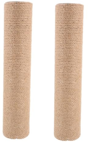 JOINPAYA 2 Stück Sisal Kratzbaum Ersatzteile, Vertikal, Jute Seil