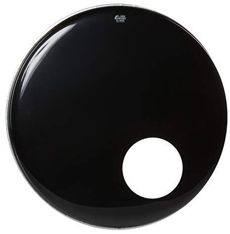 Remo Schlagzeugfell ENCORE Ambassador Ebony Bassdrum with soundhole 20 EN-1020-ES