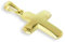Kreuz Anhänger für Taufe und Kinder echt 14 Karat Gold 585 22mm (Art. 203124 (158)) Gratis Express Gravur