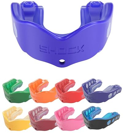 Shock Doctor Gel Max Mouthguard Mouth Guard Gum Piece Convertible Royal Adult