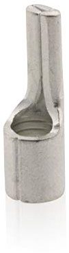Intratec Stiftkabelschuh, 1-2,5mm²– Kabelschuhe unisoliert, Quetschverbinder aus reinem Kupfer, galvanisch verzinnt, Stiftform DIN 46230, 100 Stück