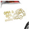 - Autoaufkleber - Oma und Opa im Einsatz Kinder Boy Girl Aufkleber für Auto, Laptop, Fahrrad, LKW, Motorrad mehrfarbig JDM Decal Racing