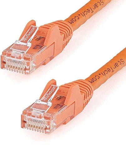 StarTech.com 10m CAT6 Ethernet Cable - Orange CAT 6 Gigabit Ethernet Wire -650MHz 100W PoE++ RJ45 UTP Category 6 Network/Patch Cord Snagless w/Strain Relief Fluke Tested UL/TIA Certified (N6PATC10MOR)