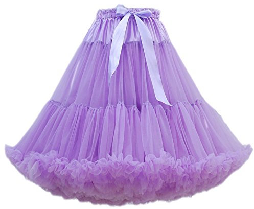FOLOBE Adulti Lussuosa Tutu Petticoat Costume Balletto di Ballo Multi-Strato Morbido Chiffon Sottogonna in Tulle Tutu delle Donne Gonna Gonna Puffy