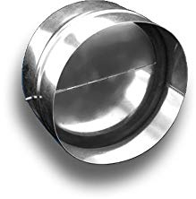 Clapet anti-retour - Clapet anti-retour - Raccord de ventilation - Métal - Rond - Diamètre : 150 mm