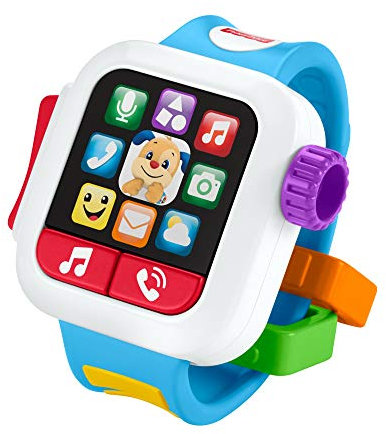 Fisher-Price Ma Première Montre Puppy, Jouet interactif Musical avec activités, Sons, Images et Musique, pour bébé de 6 à 36 Mois, GMM51