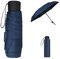 Vicloon Ombrello Pieghevole Antivento, Ombrello da Viaggio Portatile Leggero Compatto, Protezione Pioggia e UV Ombrello per Uomo e Donna Tascabile Adatto per attività All'aperto (Blu Navy)