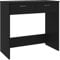 vidaXL Escritorio de Madera contrachapada Negro 80x40x75 cm