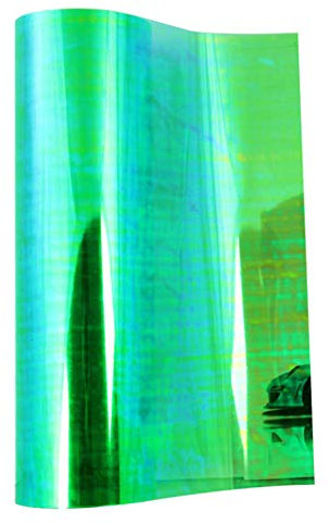 NewL Selbstklebende Auto-Tönung, Chrom, Chamäleon-Scheinwerfer, Rücklicht, Nebelscheinwerfer, Vinyl, 30,5 x 121,9 cm (Chamäleon-Grün)