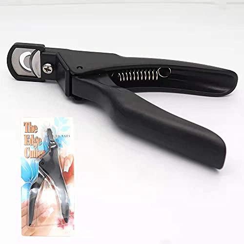 IMKRC - Nail Clippers for Acrylic Nails Nail Cutters for Acrylic and Gel Nails Artificial Nail Care Nail Tip Cutter Nail Art Manicure Tools Nail Accessories (Black)