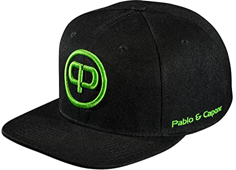 Pablo & Capone Snapback Cap - Black & Venom Green