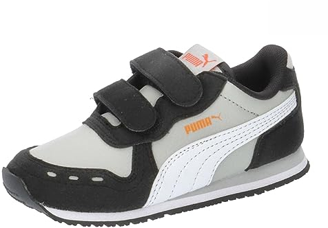 PUMA Cabana Racer Sl 20 V Inf, Zapatillas Unisex bebé, Ash Gray Puma White Puma Black, 26 EU