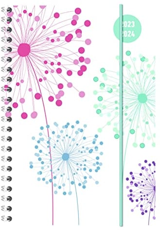 Collegetimer Blowballs 2023/2024 - Schüler-Kalender A5 (15x21 cm) - Pusteblume - Ringbindung - Weekly - 224 Seiten - Terminplaner - Alpha Edition (Collegetimer A5 Ringbuch)