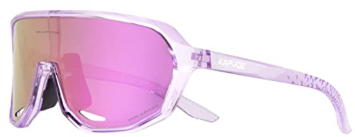 KAPVOE Fahrradbrille Sportbrille Baseball Sonnenbrille Polarisiert Herren Damen MTB Brille Radbrille Rennrad Radsport Laufen Golf Angeln